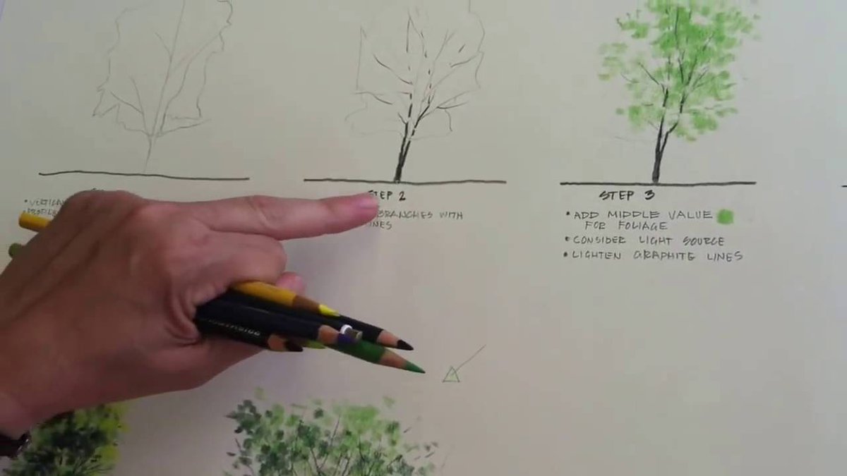 hildurko's tweet image. Rendering trees using coloured pencil #coloredpencil #Coloringtechnique #ColoringTutorial #colourpenciltutorial #colourpencilstutorial #ColouredPencil #drawing #drawinglesson #drawingtechniques #drawingtutorial #drawingtutorials #easycoloring #handdrawing hildurko.com/rendering-tree…