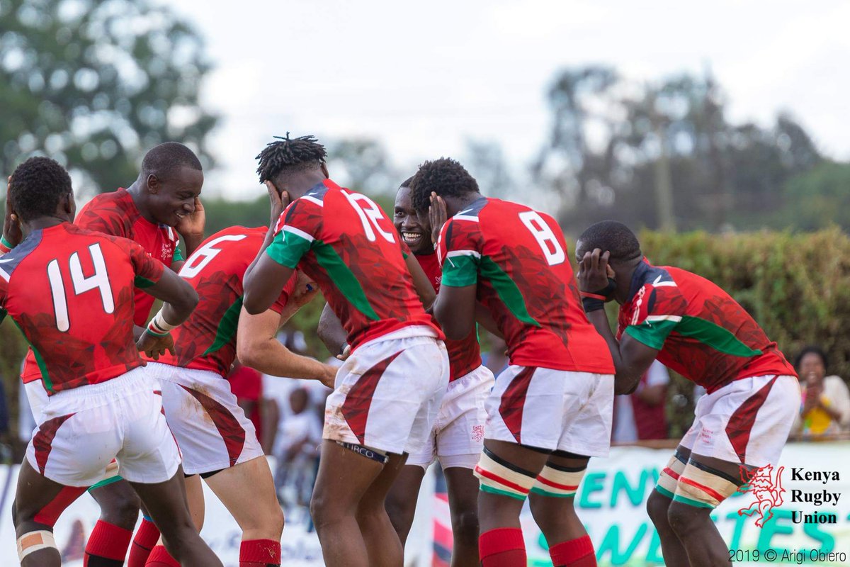 MichKatami's tweet photo. CHAMPIONS!!!!

Well done #CHIPU, the #BarthesCup2019 WINNERS!! Beat Namibia 21-18

Chipu will represent #Kenya at the 2019 World Rugby Under 20 Trophy in Brazil from 9 July – 21 July 2019.. (Photos/  @ArigiObiero ) https://t.co/8idmPVE8Mw