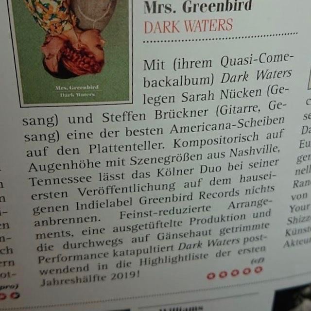 ⭐️⭐️⭐️⭐️⭐️ Unbelievable!! 😳 We just received this raving 5star review from the German publication “Guitar Acoustic” for our upcoming Album “Dark Waters”. What an honor! For those of you who don’t speak german, it basically says: “With their album “Da… bit.ly/2D5hB3X