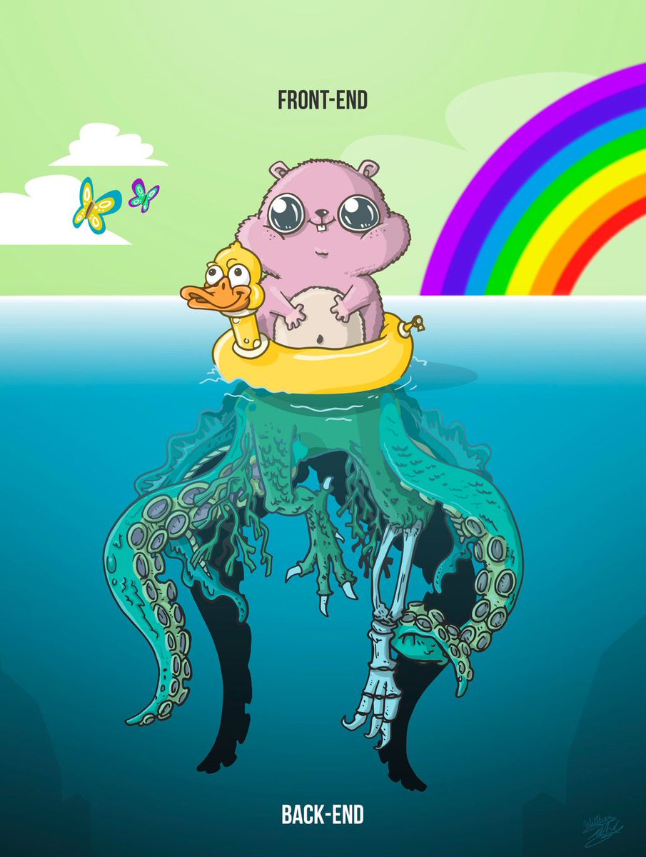 ProgrammerLove's tweet image. Jokes about front-end and back-end are never enough 😅😅
#webdeveloper #programmer #iloveprogramming #javascript #html #mysql #php #softwereengeneering #developer