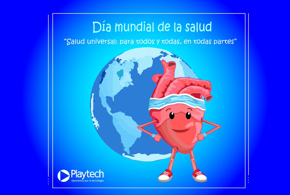 PlayTechla's tweet photo. ¡Sabias qué, al menos la mitad de la población mundial carece de acceso integral a los servicios sanitarios básicos?
El equipo de Playtech conmemora este día en el que se alude a lo importante que estar sano, si lo estás.¡feliz día!
#salud #diadelasalud #internacional #tecnologia https://t.co/Lcup0nLKzz