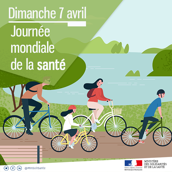 Sante_Gouv's tweet photo. [Journée mondiale de la #Santé⚕] L’activité physique et sportive est reconnue comme thérapeutique par la @HAS_sante  depuis 2011.

🔎 7 mesures pour encourager l’activité physique et sportive au quotidien: https://t.co/SHBLNMTLB3 https://t.co/Hv3waH2atD