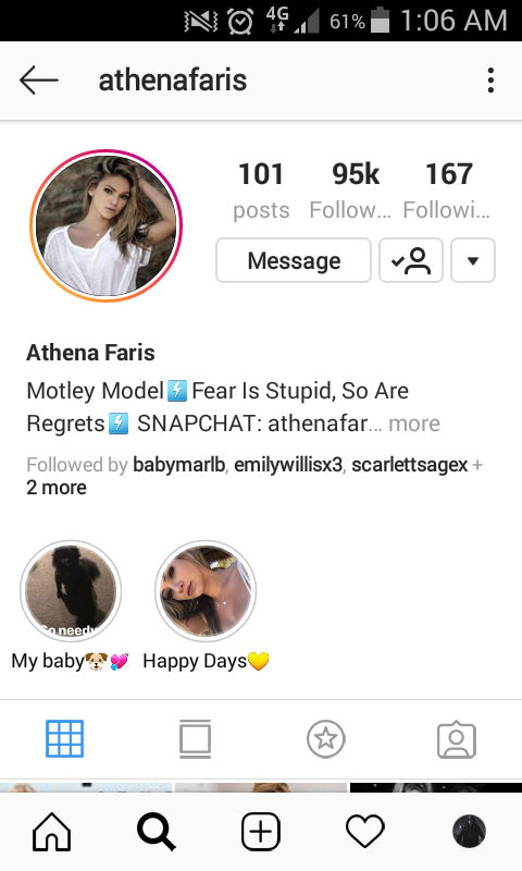 Athena faris snapchat