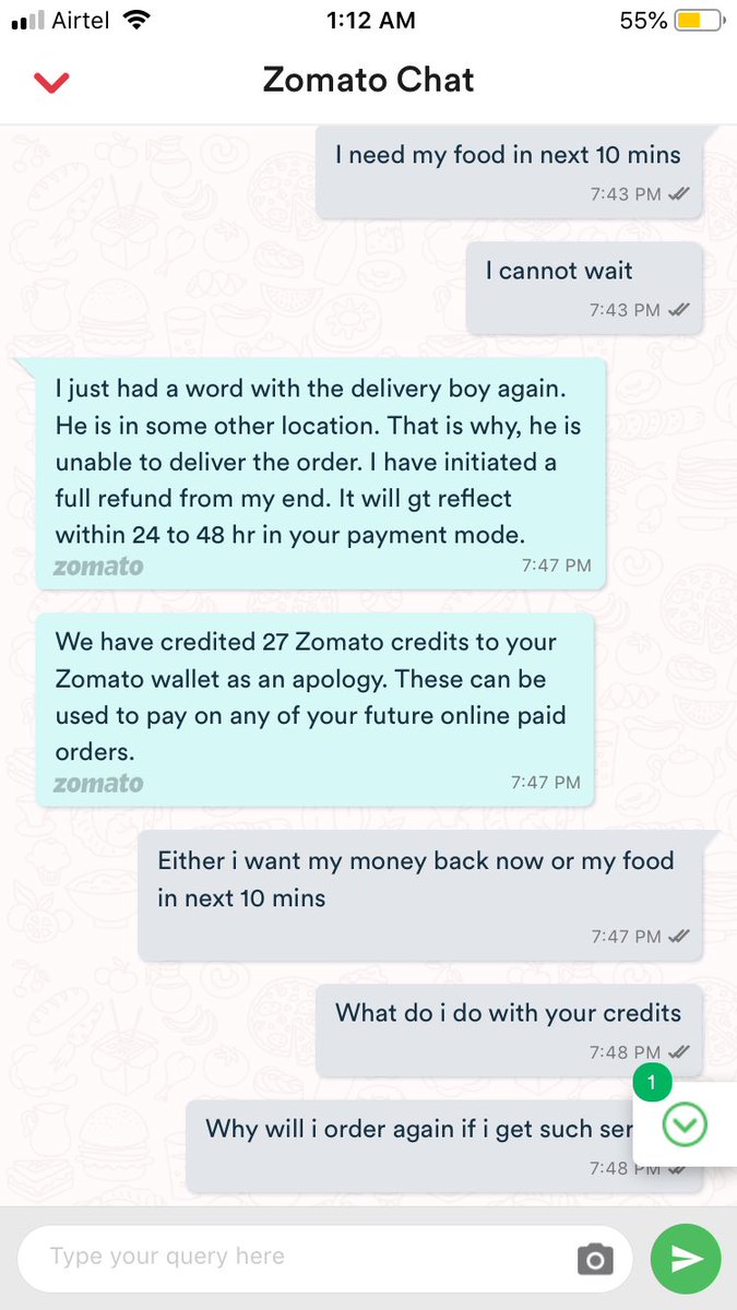 someshlovesher's tweet photo. #zomato Such a usless team you are!!!
Pathetic service along with your inefficient delivery boys!!!
You huys are corrupted from top to bottom!! You guys have robbed me for last couple of days!!! #swiggy can you please deliver at my location effectively??#zomato #ZomatoCare https://t.co/oQ3NleppUW
