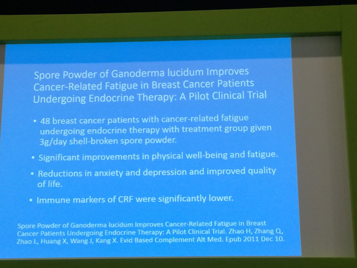 annawinek's tweet image. Spore powder of #ganodermalucidum improves #cancer related #fatique in #breastcancer patients.