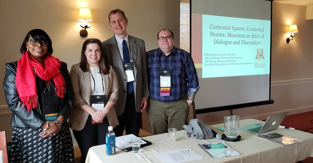 SewardHouse's tweet photo. The SHM kicked off its Sunday presenting at @nysmuseums Annual Conference. Staff discussed programming, inclusion, and facilitating difficult and complex discussions that challenge people's perception of the 19th century.
#MANY2019 #MANY #AccessAndIdentity #ThisIsCooperstown https://t.co/DOJ95ZRIXS
