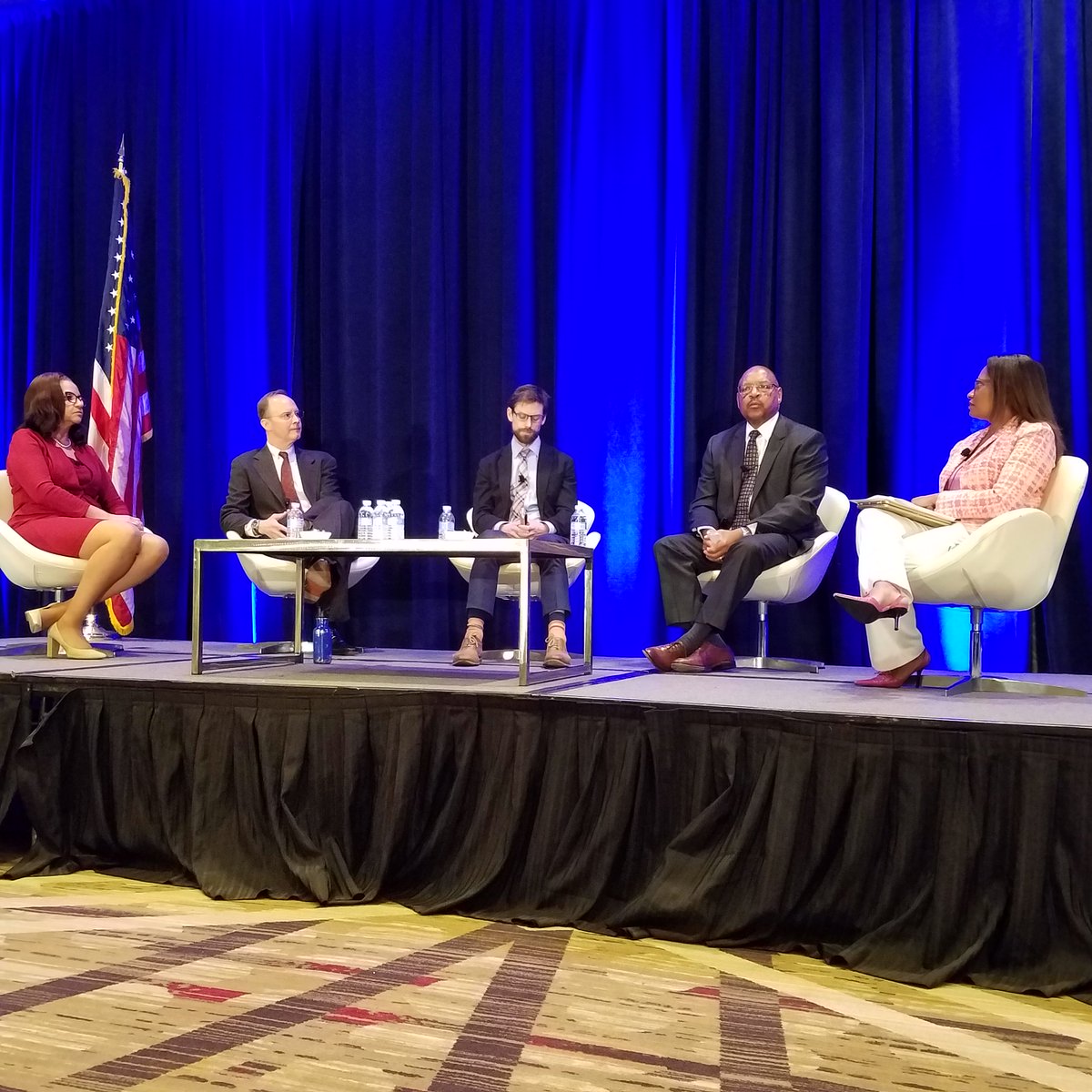 NAHROnational's tweet photo. In #NationalLanding, David Cristeal of Arlington County, @atrueblood of @OPinDC, Andrew Lofton of @Seattle_Housing, &amp; Marsha Parham-Green of Baltimore County discuss what happens to #affordablehousing when Big Tech comes to town. #HQ2 #NAHROConnects https://t.co/qSpBvC7HJM
