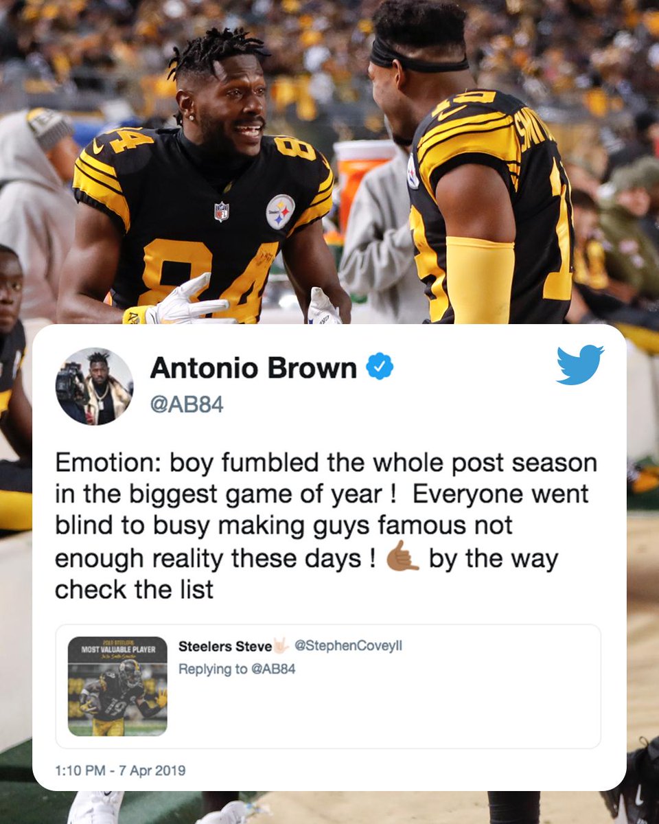 SportsCenter's tweet photo. AB came after JuJu.

JuJu wasn't having it. https://t.co/Fx9gDwEzxu