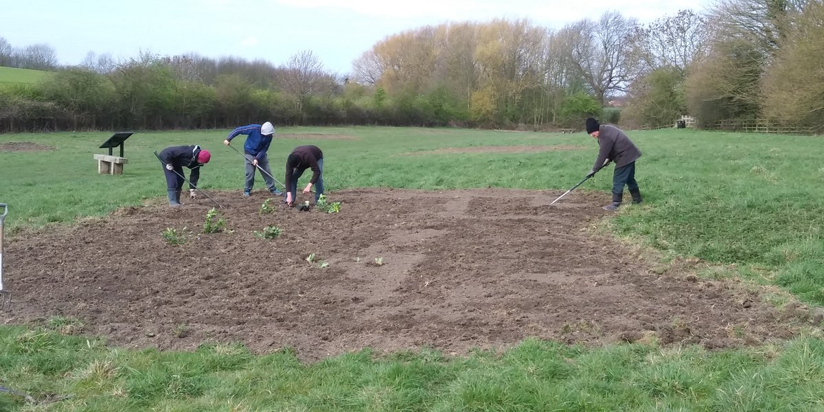 GLPrestonPC's tweet photo. Following a successful funding application to a project 'Urban Buzz' the Parish Council and In Bloom Group have commenced work to reseed patches of ground throughout the Meadow and encourage wild flowers. See notices on entrances.... https://t.co/8OBa9ONNYl