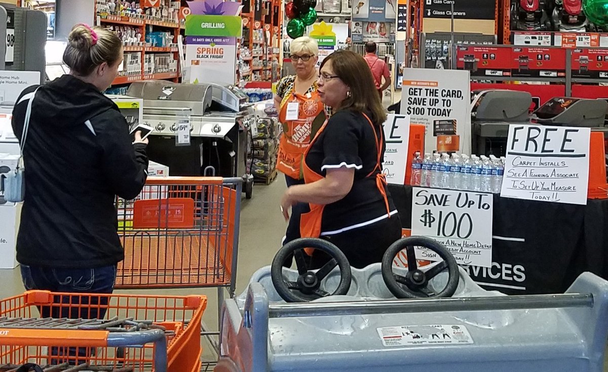 chrisdysonthd's tweet photo. Camilla, Anthony, and Gloria are driving future sales by driving leads, measures, and credit! #D338STAR @kmn293 @BrendaGrovesTHD @AndreaMcTHD @PennyWorleyTHD https://t.co/xHaC3uZOwR