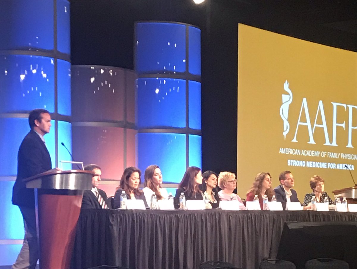 TheAFMRD's tweet photo. Innovations Showcase moderated by our President-Elect @SteveBrownMD. Always great to hear about cutting-edge innovations at family medicine residencies tested by our colleagues. #FMRevolution #aafppdw #aafprps https://t.co/qbmFZxMnSp