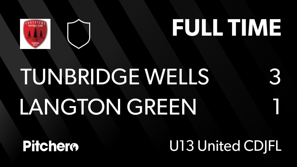 FULL TIME: Tunbridge Wells Foresters FC 3 - 1 Langton Green Lions
#TUNLAN #Pitchero
forestersfc.com/teams/124366/m…