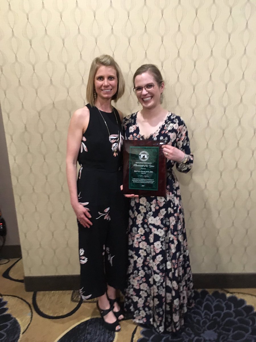 Congrats to our Award recipients at the Presidents Banquet! Marla Erickson and <a href="/Carolyn/">Carolyn Rafaelian</a> Seehafer, Trinity Hospital and B&amp;B Pharmacy - Meds4U Program
NDSHP Best Practices Award

<a href="/MaariLoy/">Maari Loy</a> NDSHP Health-System Pharmacist of the Year Award