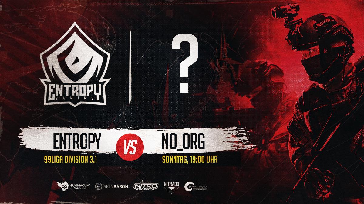 EntropyGaming's tweet photo. Heute geht es für unser #CSGO-Team weiter in der @99DAMAGEde Liga. Sie treffen um 19:00Uhr auf #no_org. #Unbreakable
@Nitro_Concepts @summacum_works @SkinBaronDE @TKtrendkonzept https://t.co/0BdooFkZHr