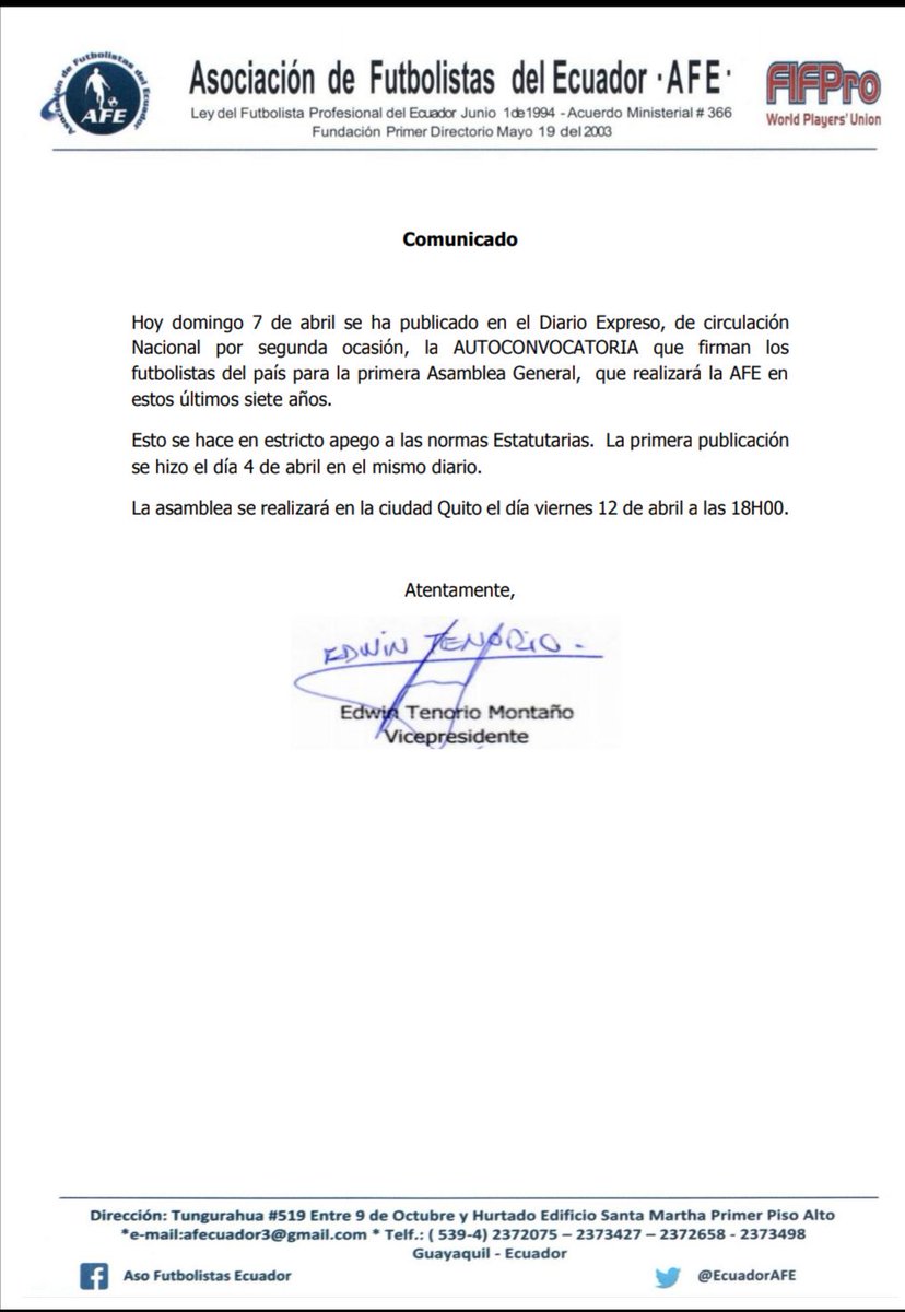 AFEcuador tweet media