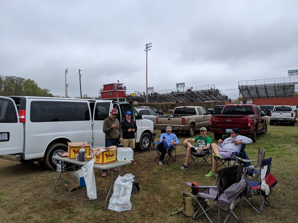 DurhamYachtClub's tweet photo. Spring outing at @OCS_Track. No yachts to be found, but figure we'll hang around for awhile to make sure. https://t.co/WybdhL2ceH