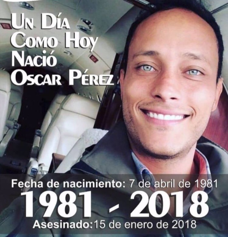 Meg4Sound's tweet image. Hermano Oscar, Hoy estarías cumpliendo 38 años, pero el regimen asesino no te lo permitió... El cielo está de fiesta por ti, héroe VALIENTE entre los grandes, descansa en paz Oscar Perez  💛💙💔 #libertarioporsiempre #diosconnosotros