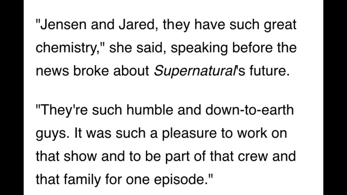 MariaARIS3's tweet photo. This is what a real professional actor who’s been a guest star on SPN (and their spin off didn’t get picked up) looks like... acknowledging the TWO leading stars of the show and moving on to new projects instead of whining for the spinoff and begging for fans’ money... https://t.co/KxyA9DcugM