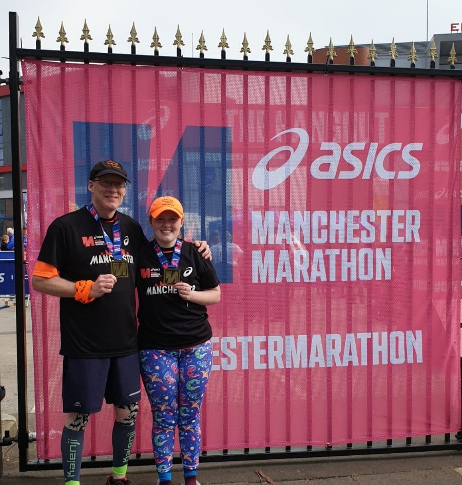 ajpears1's tweet photo. #ManchesterMarathon completed with my daughter 🏃‍♂️🏃‍♀️❤️👌once in a lifetime achievement 5:57.47 https://t.co/fnrpnp9kOw