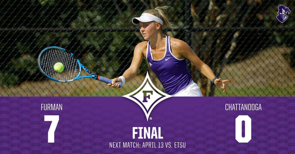 FurmanPaladins's tweet photo. No. 45 @FurmanWTennis Remains Unbeaten In SoCon Play With 7-0 Victory At Chattanooga https://t.co/c4NmZSa83u https://t.co/n1aunYfY7w