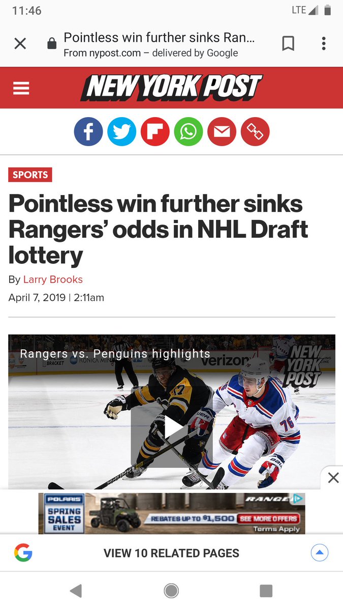 dustindabrain's tweet photo. Dear @nypostsports Please stop writing about our #NYR hockey club. You don't understand hockey, the players or what this game means to them. Thank you. https://t.co/qqqittOaMA