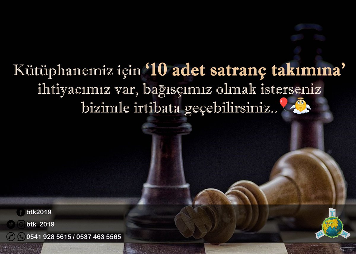 Kütüphanemize sadece kitaplarla değil her açıdan yaklaşıyoruzz 🎈
Zeka oyunları da toparlıyoruz ve satranç için eksiklerimiz var, yardımcı olmak ister misiniz? ♟🤓 #itü #kütüphane #manisa #satranç #oyun #çocuk