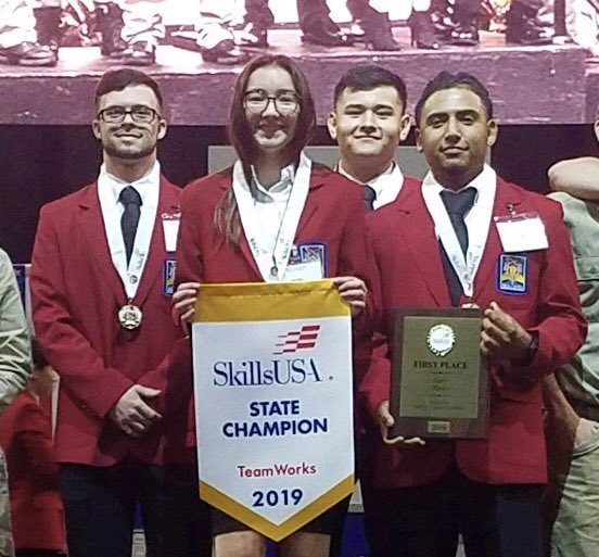 BeltonCTE's tweet photo. Gold goes to BISD Team Works at state SkillsUSA competition. Nationals-bound. Congratulations team ππ
#SkillsUSA #BISDmoments https://t.co/WxwwQEm7bP