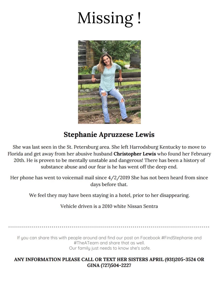 daveswifey14's tweet photo. Please share this is my sister. We want her home safely! #LivePDNation @LivePDNation @OfficialLivePD https://t.co/WZ9UtCZ5YE