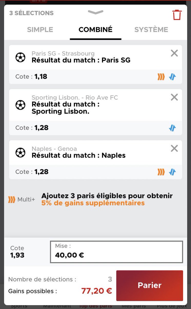 PronosDylan's tweet image. COMBI FOOT ⚽️

➡️ Côte 1,93
➡️ Confiance 7/10

Good luck 🍀