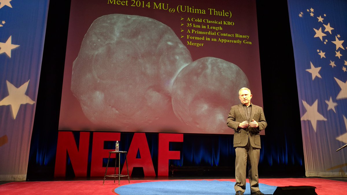 kreegan99's tweet photo. A great presentation by @AlanStern at #NEAF2019 the past, present and future of the @NASANewHorizons mission is just amazing.#NEAFPosse https://t.co/Ef5ckBiF12