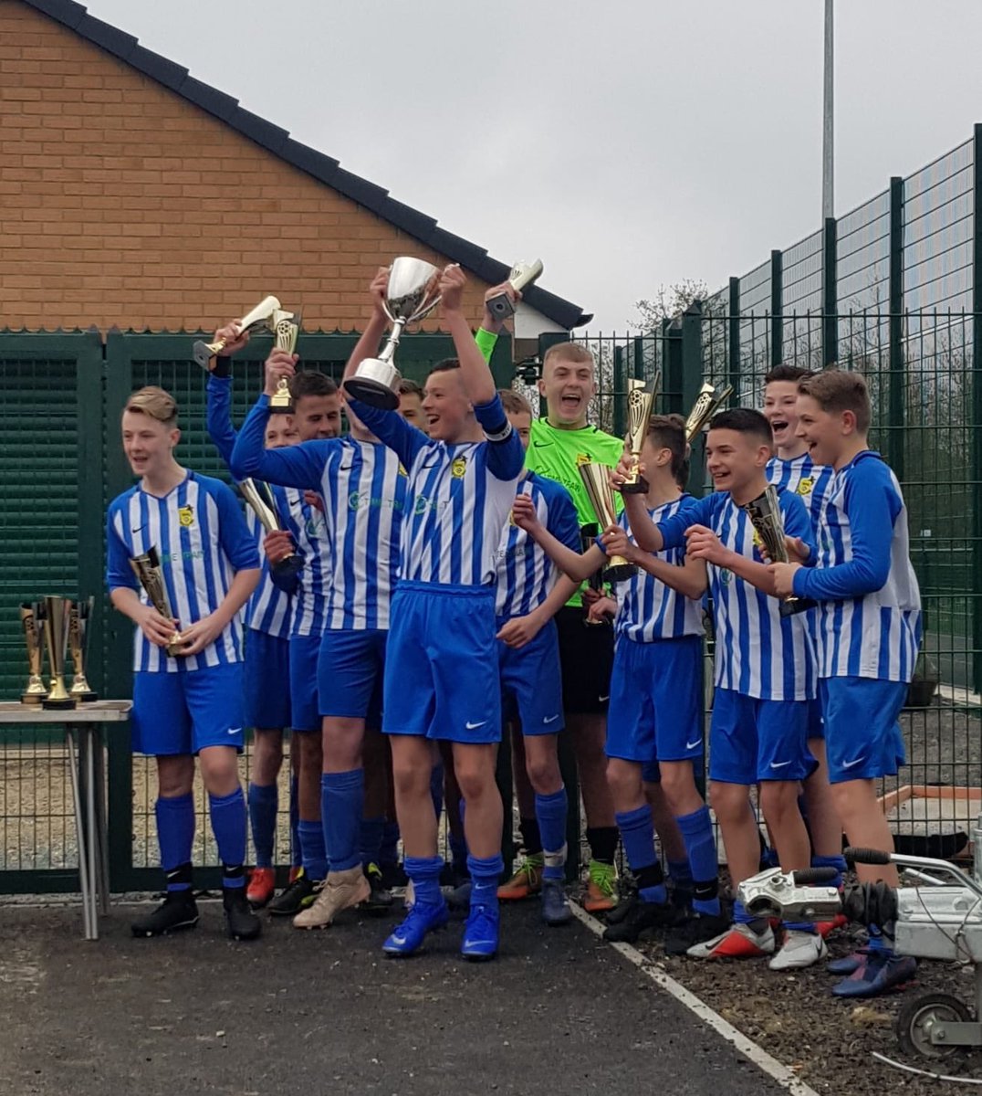 rhfjfc's tweet photo. Massive congratulations to our u13 Eagles on winning the league cup today. Here are some photos of the lads and the 2 people behind the teams’ success!!! 🙈🙈🙈😂😂😂🔵⚪️🔵⚪️🔵⚪️🔵⚪️ https://t.co/h7SAbOHd90