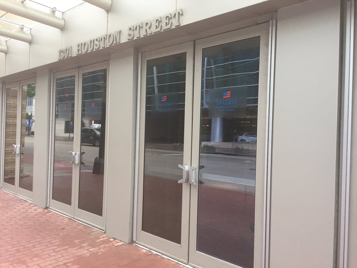 SALGBA1's tweet photo. If you are looking for us we are right across the street from the Omni Fort Worth! Just follow the blue logo for #salgba19 https://t.co/fuB646iUb9