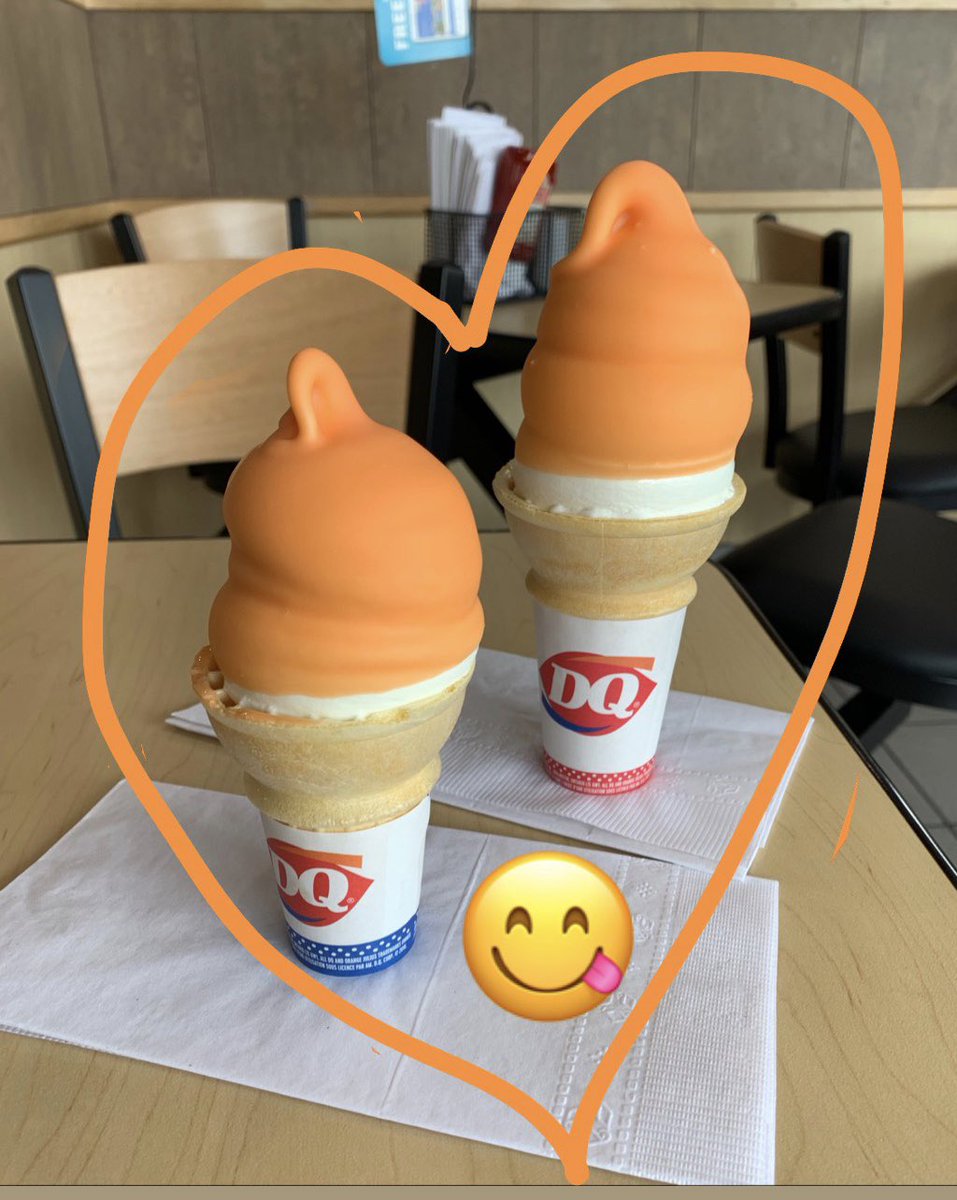Oh yes we did 🧡 #yum #orangedreamsicle #DQ