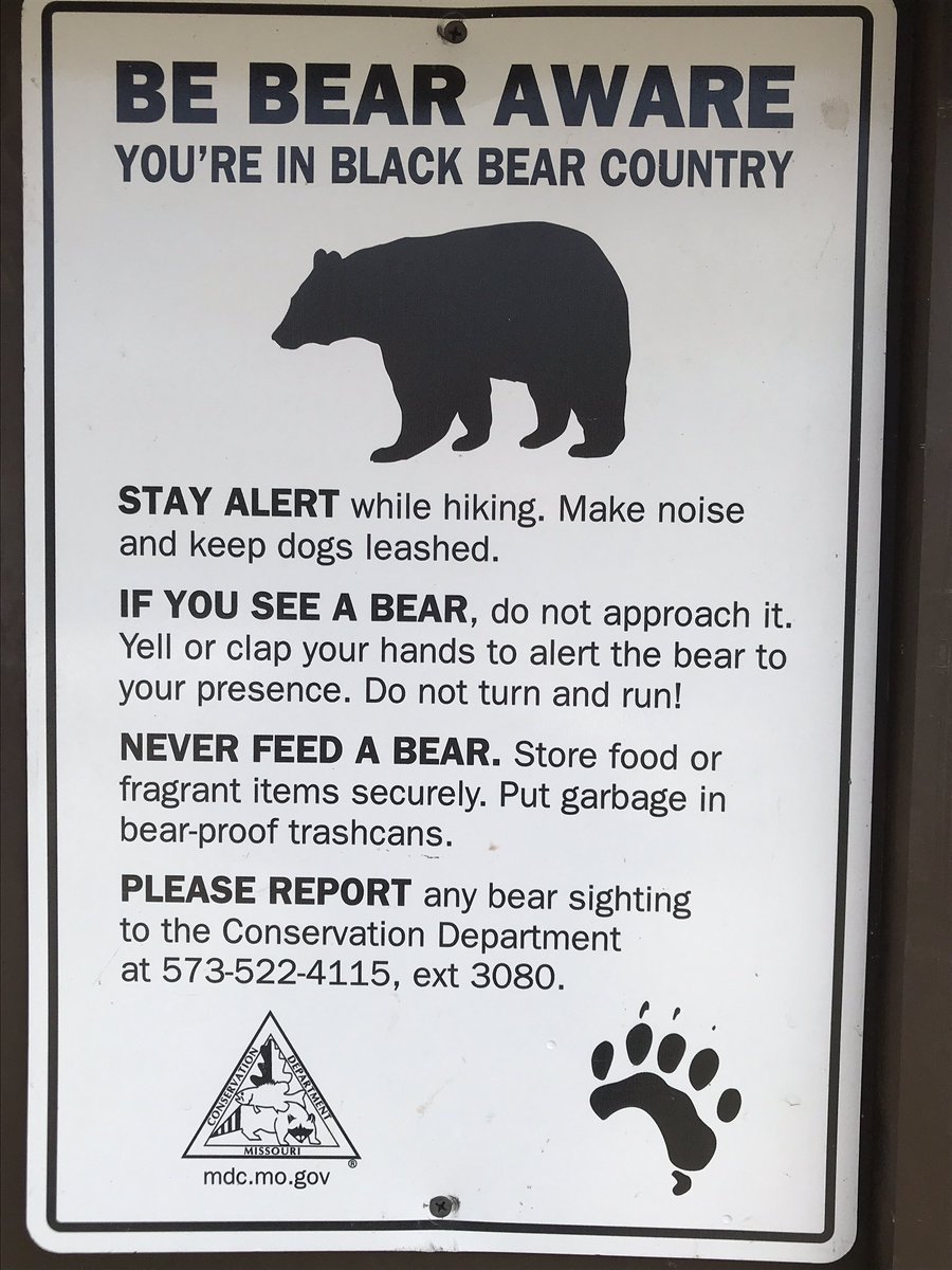 dizzy_cricket's tweet image. On a new trail for a #hike today   Saw this sign. #BeBearAware