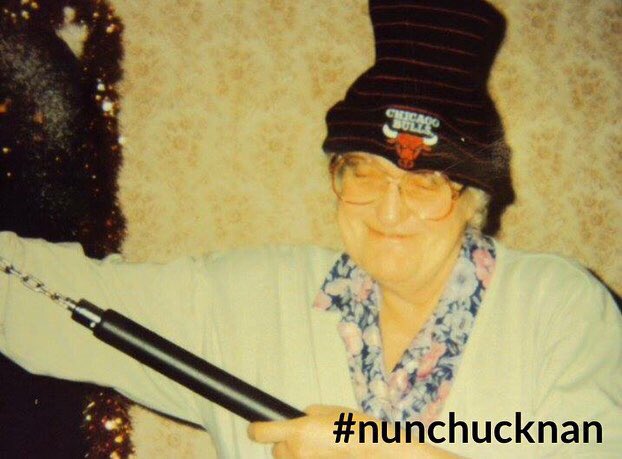 FlopmodeComedy's tweet photo. Here’s the #template 4 #nunchucknan #meme so u can add 2 my #grandmothers #thuglife #Legacy https://t.co/uQTxlk8X7u