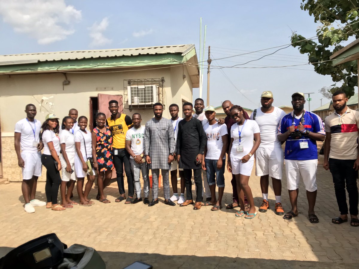 psnypgabuja's tweet photo. PSN-YPG Abuja Chapter Visit to the NYSC camp Kubwa, today 7th April, 2019. https://t.co/GWklqvFrUW