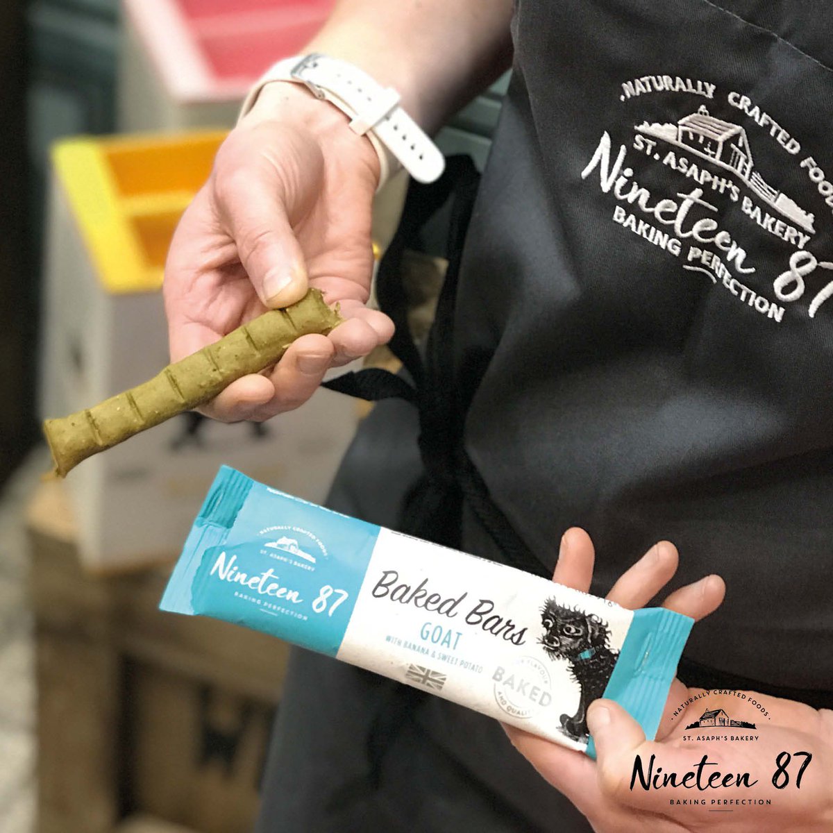 nineteen87pets's tweet photo. Has your dog tried our VERY popular goat bars yet? Buy individually or in packs of 10 from the website. π #goatbars #nineteen87 #bakedsisbest https://t.co/rhfTzndhuH
