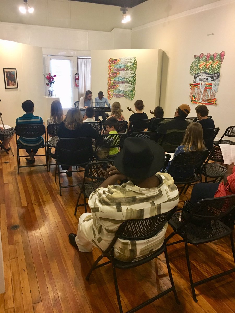 music_emp's tweet photo. We’re kicking off recital season at our @EastCarolina chapter. It’s their first recital since starting music lessons and a packed house! 🎵 https://t.co/HB3ANwqXSS