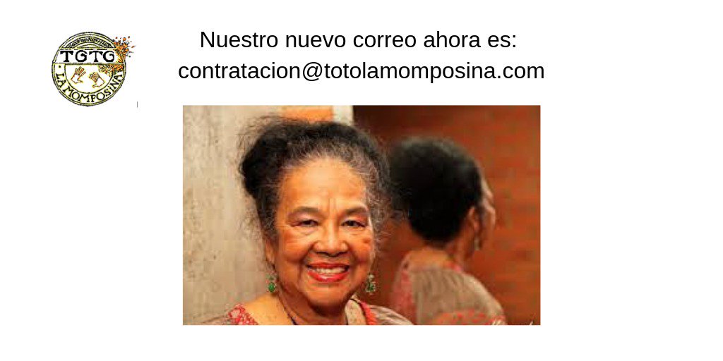 Totó La Momposina (@totomomposina) on Twitter photo Este, es nuestro nuevo correo de contacto : contratacion@totolamomposina.com.
<a href="/TotoMomposina/">Totó La Momposina</a>
<a href="/AstarArtesCo/">John Hollis</a>
<a href="/GoTokMusic/">GoTok Music</a>
<a href="/mvoyaga/">Marco V. Oyaga</a>
<a href="/YellowSharkMusi/">Yellow Shark Music</a>
<a href="/conexaolatinabr/">Conexão latina BR</a> Este, es nuestro nuevo correo de contacto : contratacion@totolamomposina.com.
<a href="/TotoMomposina/">Totó La Momposina</a>
<a href="/AstarArtesCo/">John Hollis</a>
<a href="/GoTokMusic/">GoTok Music</a>
<a href="/mvoyaga/">Marco V. Oyaga</a>
<a href="/YellowSharkMusi/">Yellow Shark Music</a>
<a href="/conexaolatinabr/">Conexão latina BR</a>