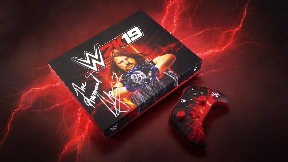 The Phenomenal Xbox One featuring @AJStylesOrg. RT for your chance to win. #WWE2K19Sweepstakes #WWE2K19 @WWEgames

NoPurchNec. Ends April 12. Rules: xbx.lv/2UygVy9