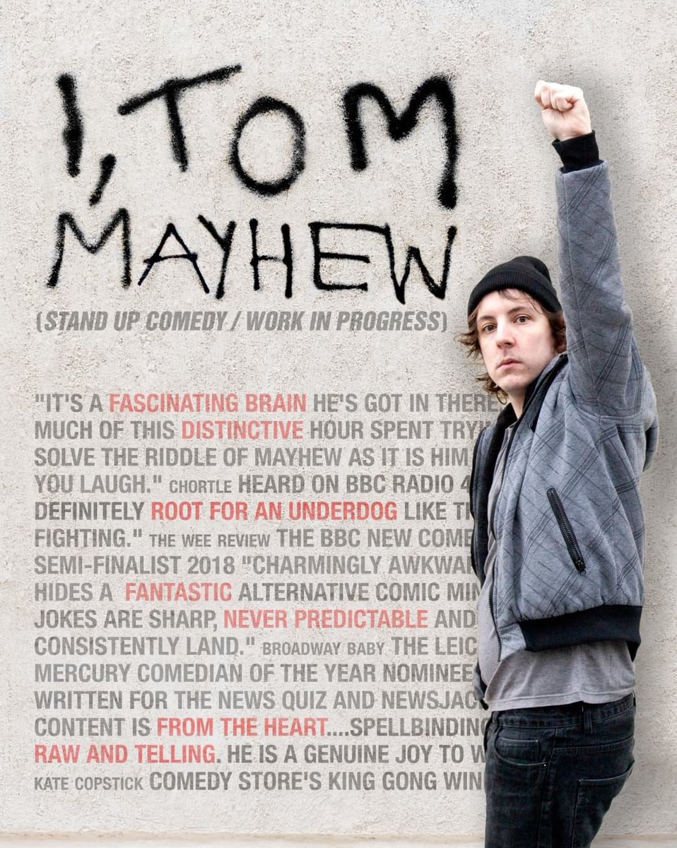 TomMayhew's tweet photo. I am really, really proud of how my show is shaping up. If anyone has any previews or new material spots I could grab, I would really appreciate this, as this show will be something special. https://t.co/Ng4AhtDPjo