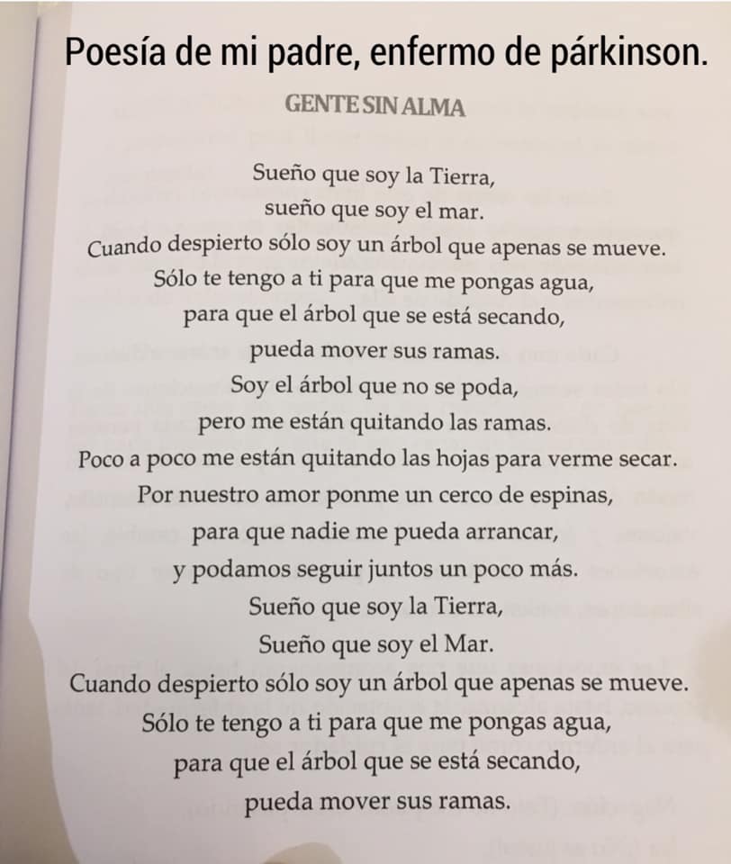 Escudriñar lento Barricada Ankor Inclán on Twitter: "Poesía de mi padre, enfermo de Párkinson. Vía  @Grafocoach https://t.co/qnMBvnHEua" / Twitter