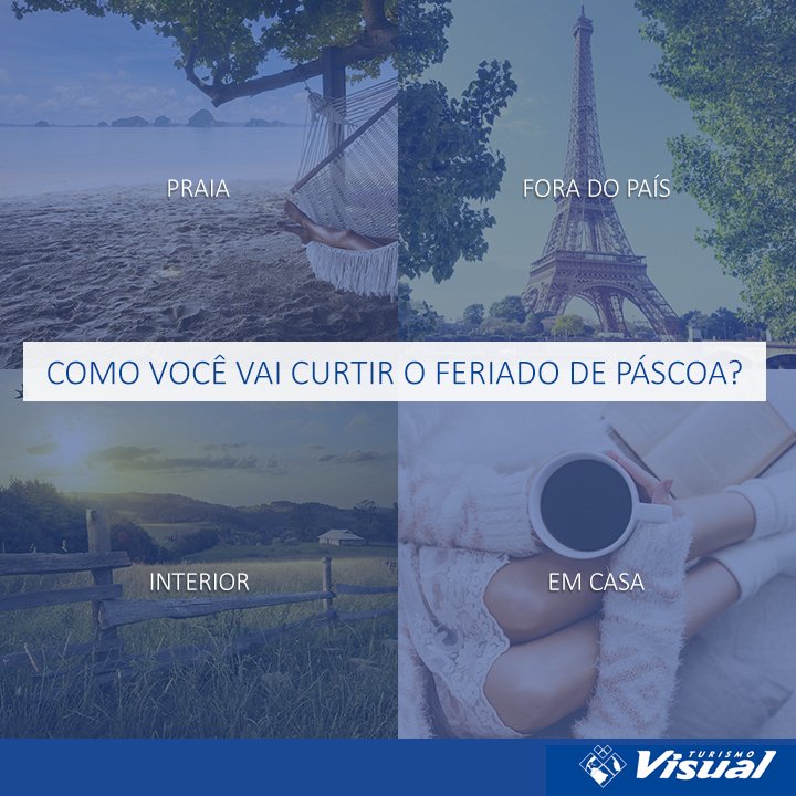 visualturismo's tweet photo. Conta pra gente: o que vai fazer no feriado que está chegando?
#visualturismo #feriado #páscoa https://t.co/g1mTSiDT1Y