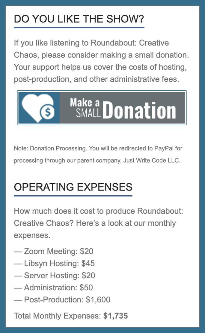 Hey, folks! Are you enjoying the show? If so, please consider making a one-time or monthly donation: bit.ly/2VwVlHq

Your support helps us to keep the lights on, so to speak.

Here's a little look into what it takes to produce awesome—yeah, we said it—content.