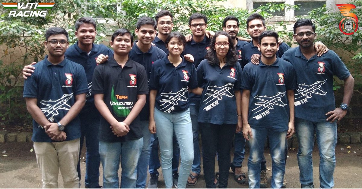 vjtiracing's tweet photo. Wishing our fellow club Aero Vjti's Team Vayuputras all the very best for The AIAA D/B/F 2019 taking place at Tucson, Arizona from 11-14th April.
Heartiest Congratulations to them for securing 9th Rank Internationally in the Design Report.
All the very best! Make India proud 🇮🇳 https://t.co/Yqat0cejuZ
