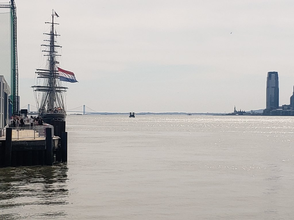Look who just sailed into town!
It's Clipper Stad Amsterdam (<a href="/Stad_Amsterdam/">Stad_Amsterdam</a> ) in town all the way from the Netherlands. 
Welcome back to Nieuw Amsterdam!