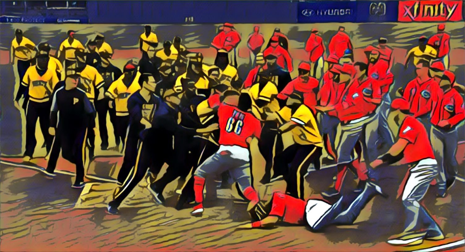 Austin Huff on X: this shot of Puig fighting Pirates is truly art. so I  made it even more so.  / X