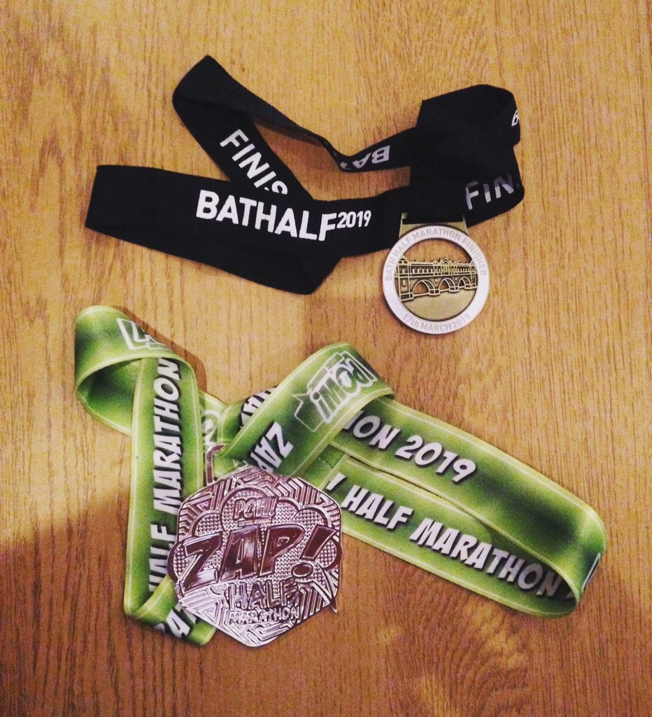 Nick_4985's tweet photo. Back home from holidays and latest @POWVirtualRun medal here waiting for me! It's a beaut and well earned, looks good with my @bathhalf medal as well, thanks for the extra motivation! #powvirtualrunning #powvirtualrun #bathhalf #running https://t.co/zr7AGItRgG