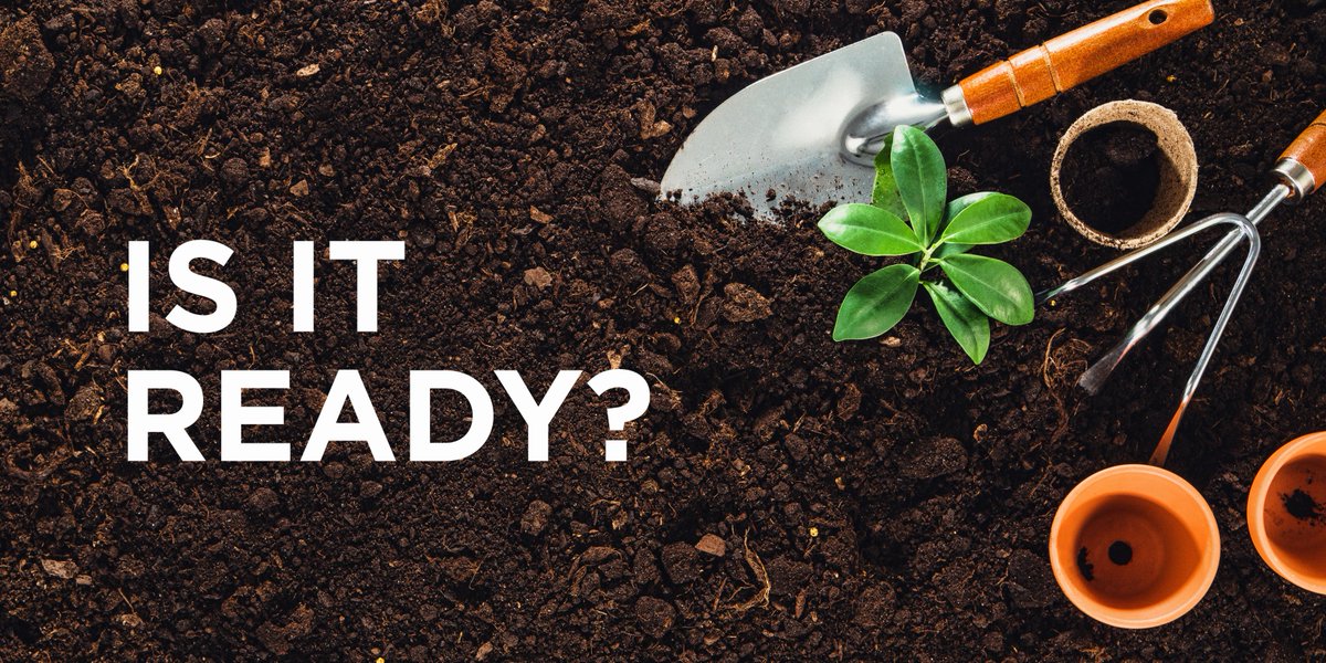If your soil is dry enough to start planting, it’ll crumble through your fingers. If it stays in a ball after squeezing, the soil is too wet. #TrueValueTips