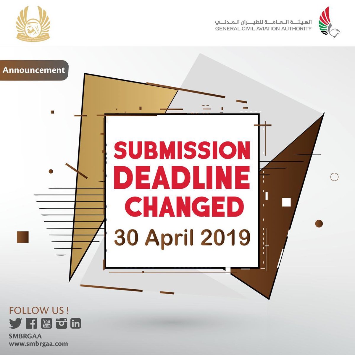 smbrgaa's tweet photo. The nomination period for the Sheikh Mohammed bin Rashid Global Aviation Award has been extended

For more info please visit our website 
https://t.co/6YjJG87TaA https://t.co/VATqdDgE9o